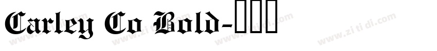Carley Co Bold字体转换
